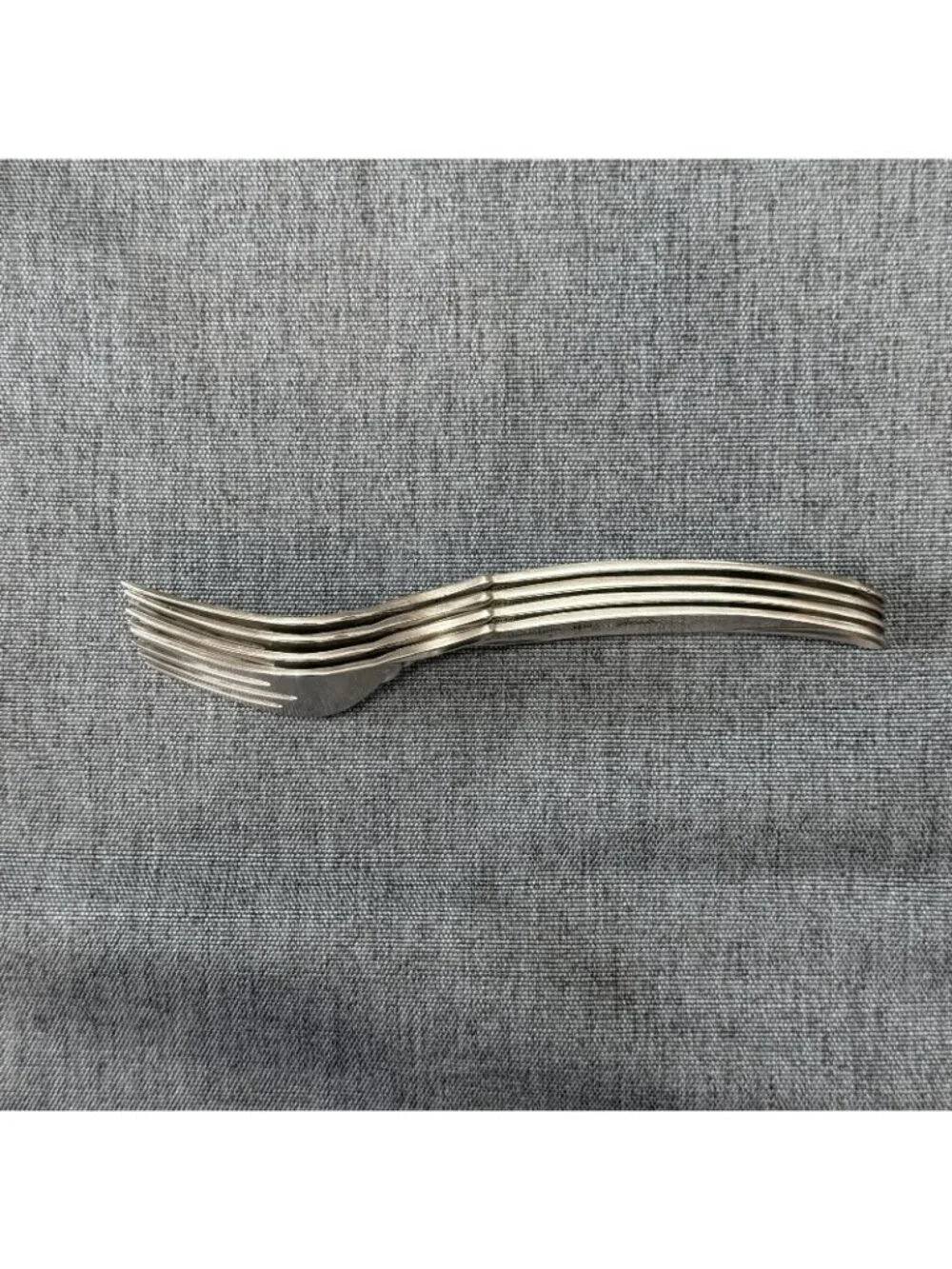 4 International Silver 1847 Rogers Bros FLAIR Silverplate Salad Forks 1956